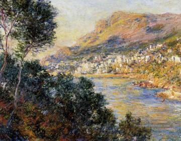 Monte Carlo Vu de Roquebrune Claude Monet paysage ruisseaux Peinture à l'huile
